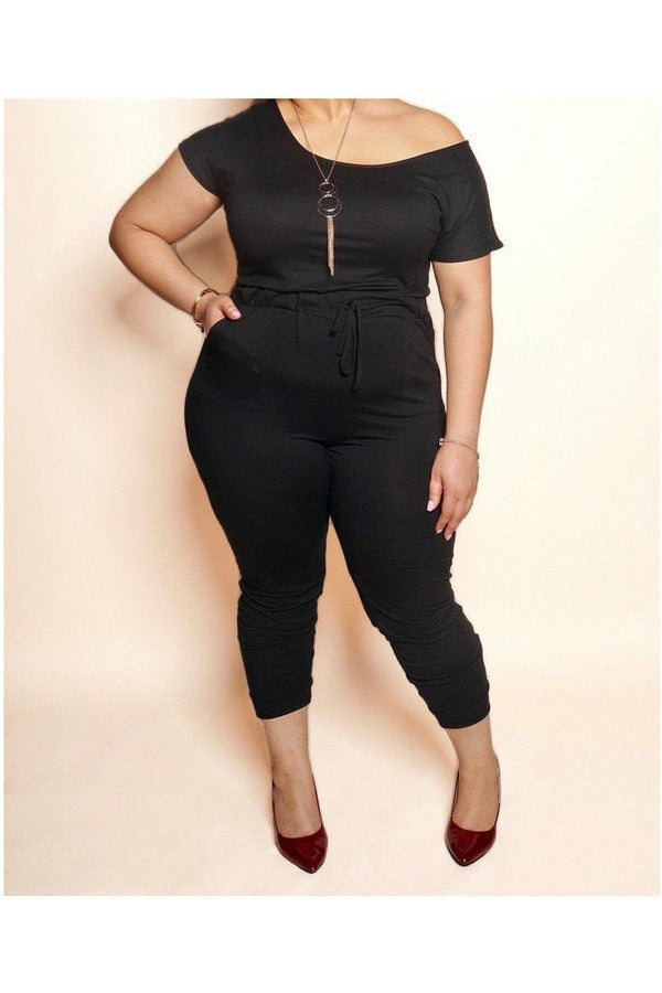 Not So Basic Plus Size Jumpsuit - Nore's Fashion