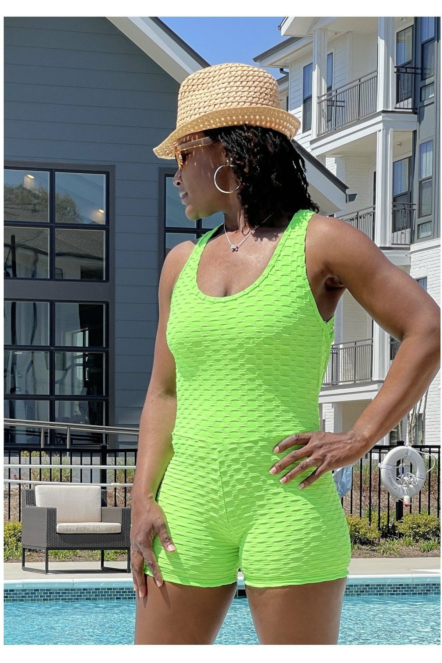 The Honeycomb Romper - Nore's Fashion