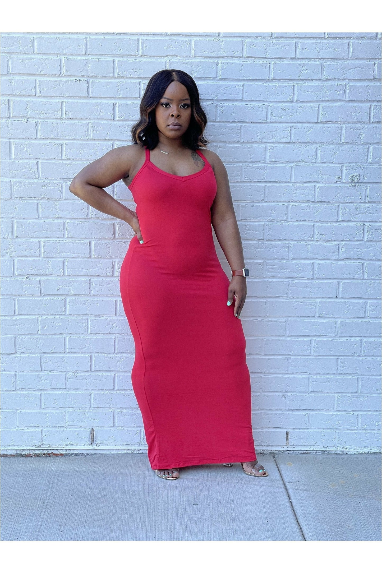 Foolin' Around Racerback Maxi Dress - Nore's Fashion