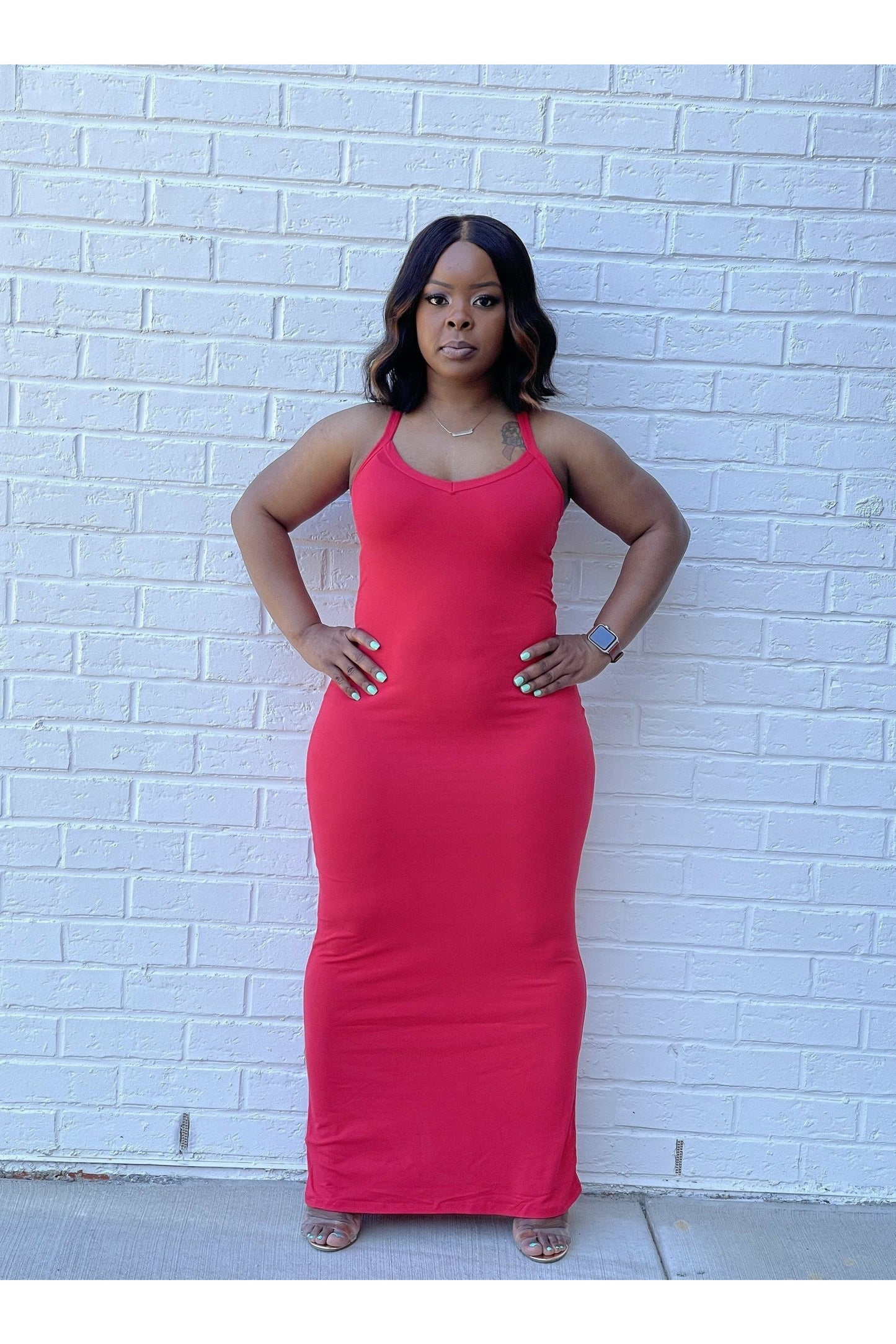Foolin' Around Racerback Maxi Dress - Nore's Fashion