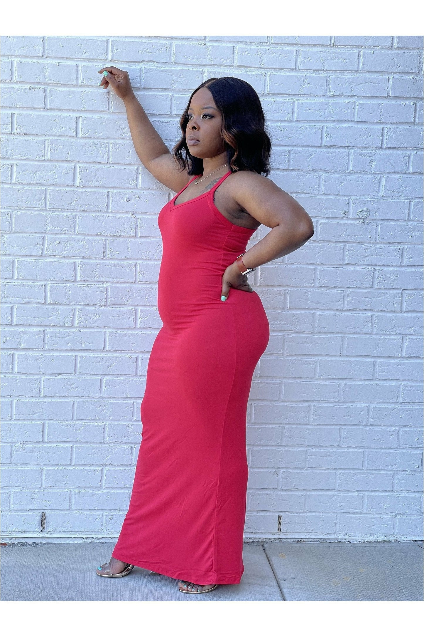 Foolin' Around Racerback Maxi Dress - Nore's Fashion