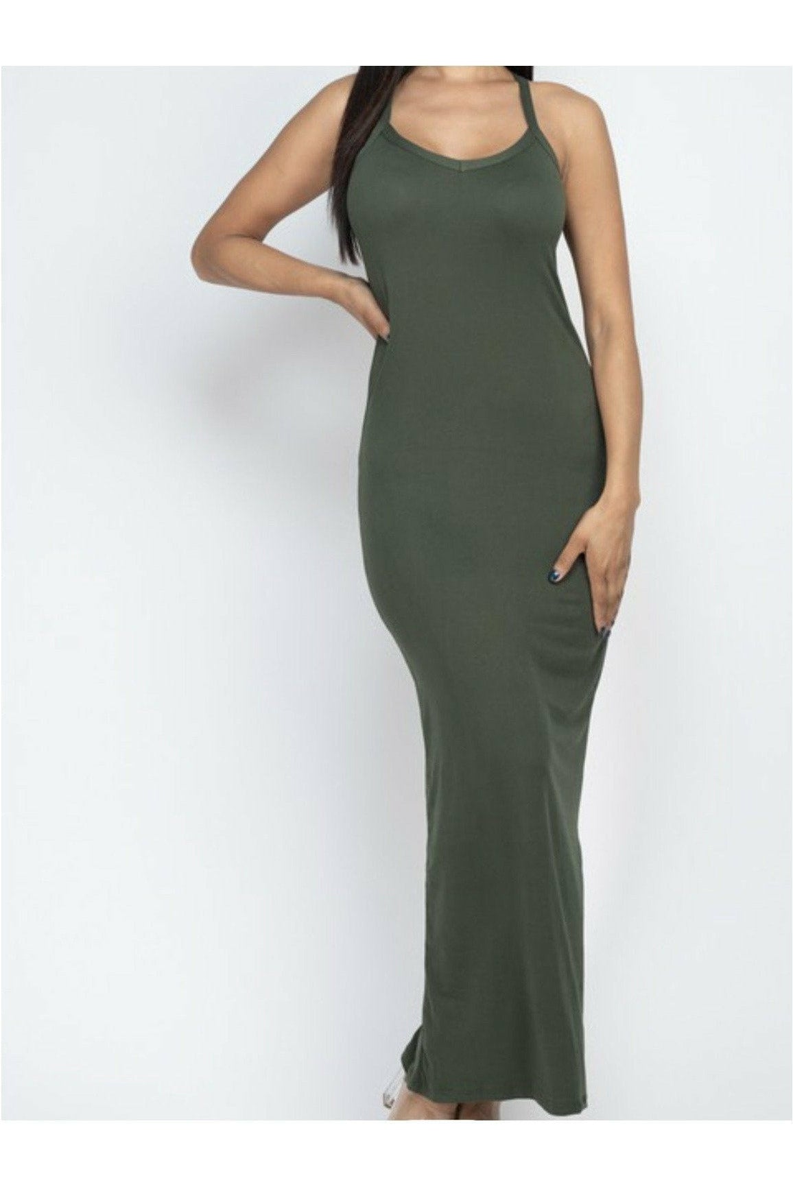 Foolin' Around Racerback Maxi Dress - Nore's Fashion