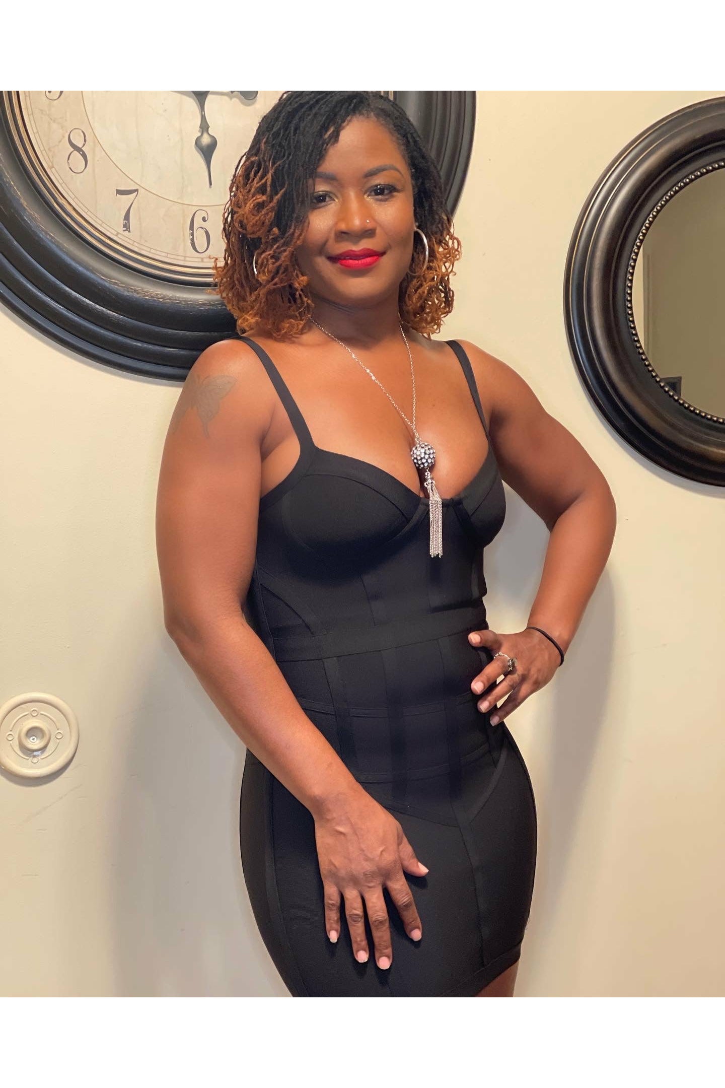Tan's Fitted Sexy Dress