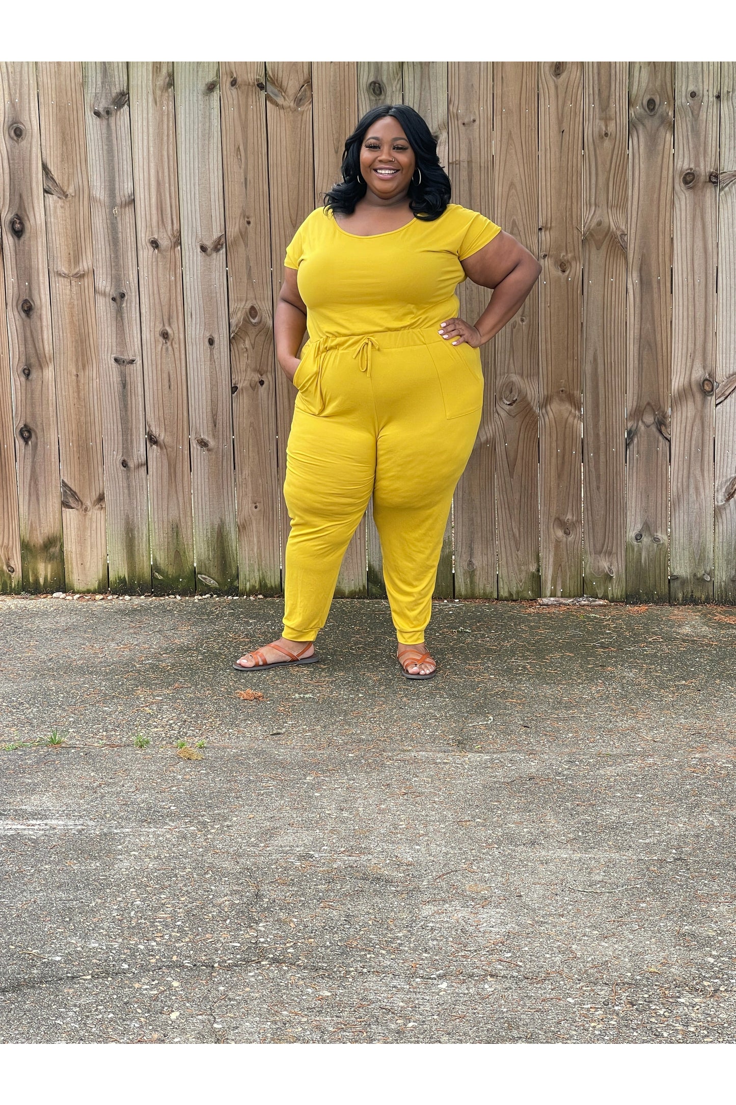 Not So Basic Plus Size Jumpsuit - Nore's Fashion