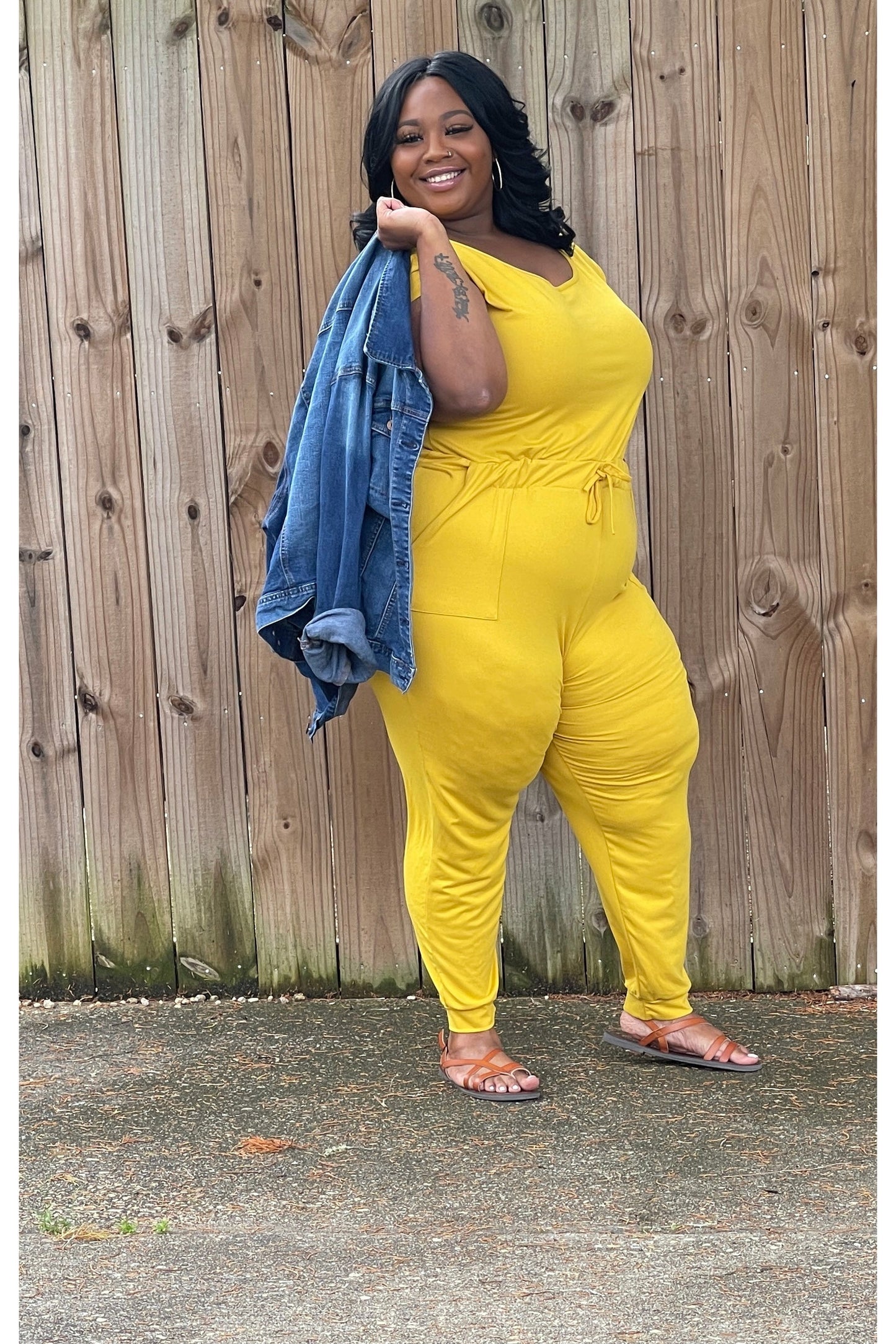 Not So Basic Plus Size Jumpsuit - Nore's Fashion
