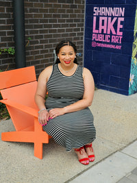 Alanna’s Plus Size Striped Dress