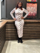 Snake Print Dress