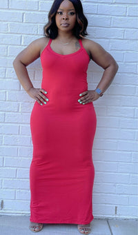 Foolin' Around Racerback Maxi Dress