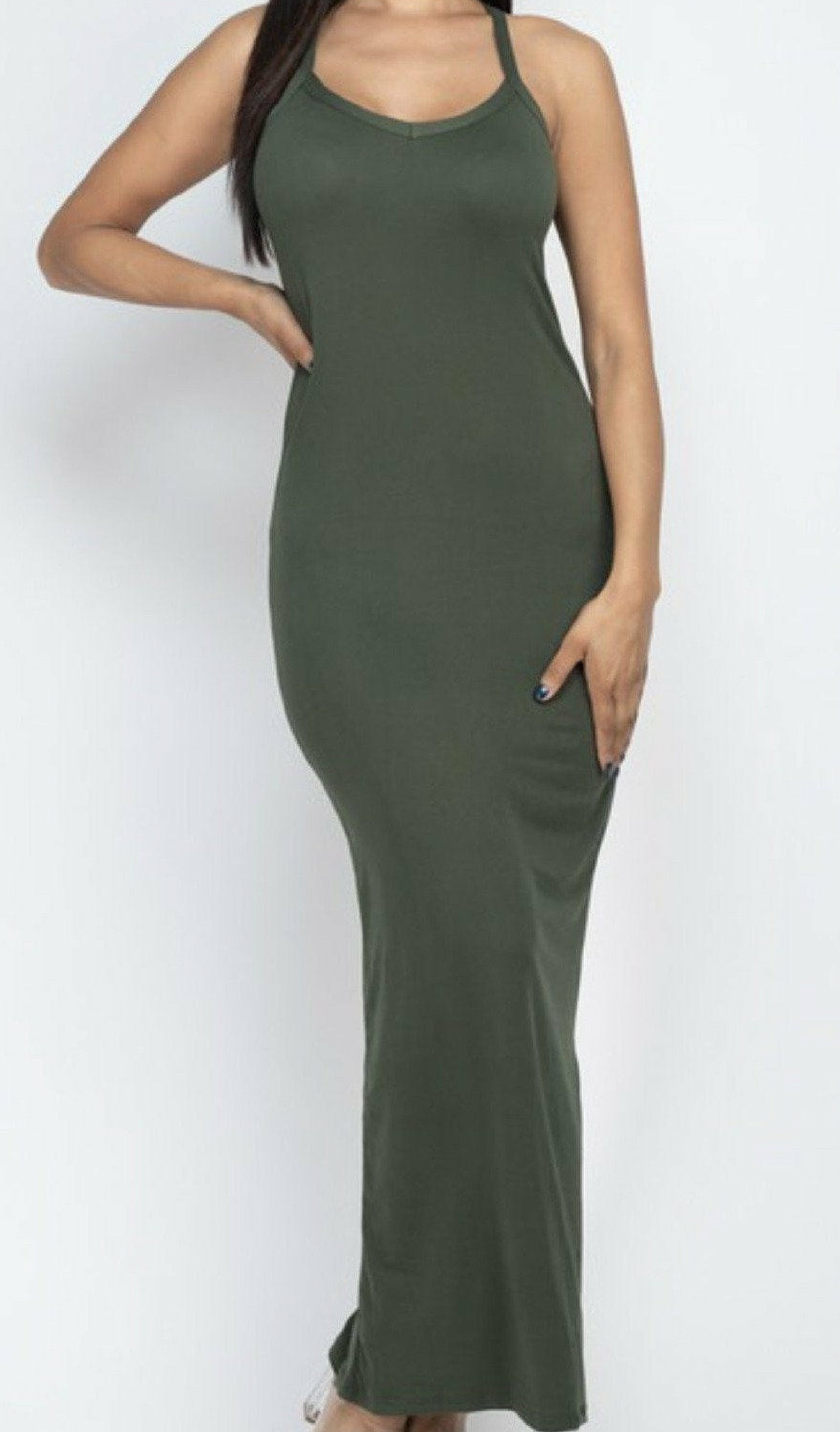 Foolin' Around Racerback Maxi Dress