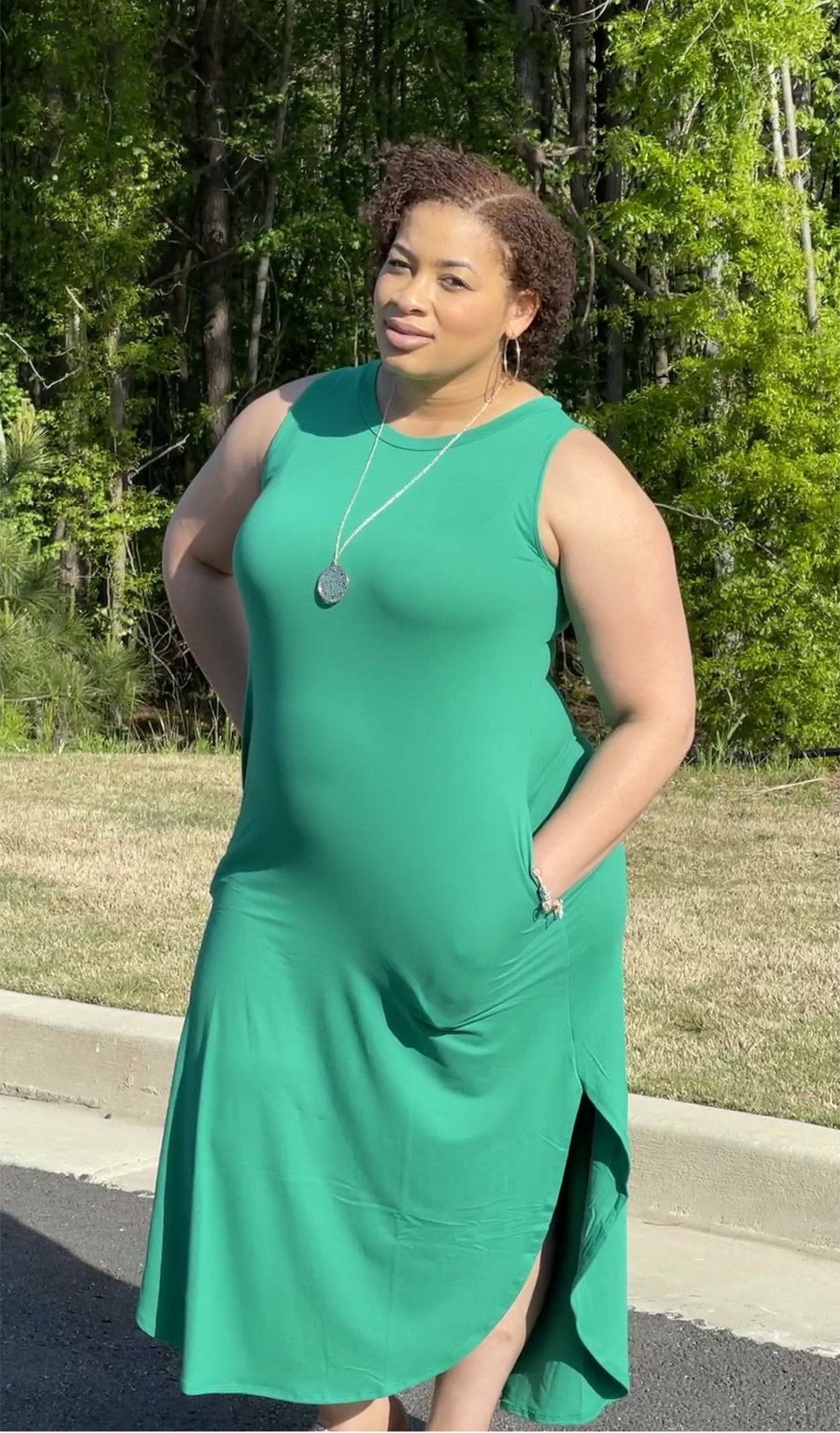 Mary Scott Side Slit Dress