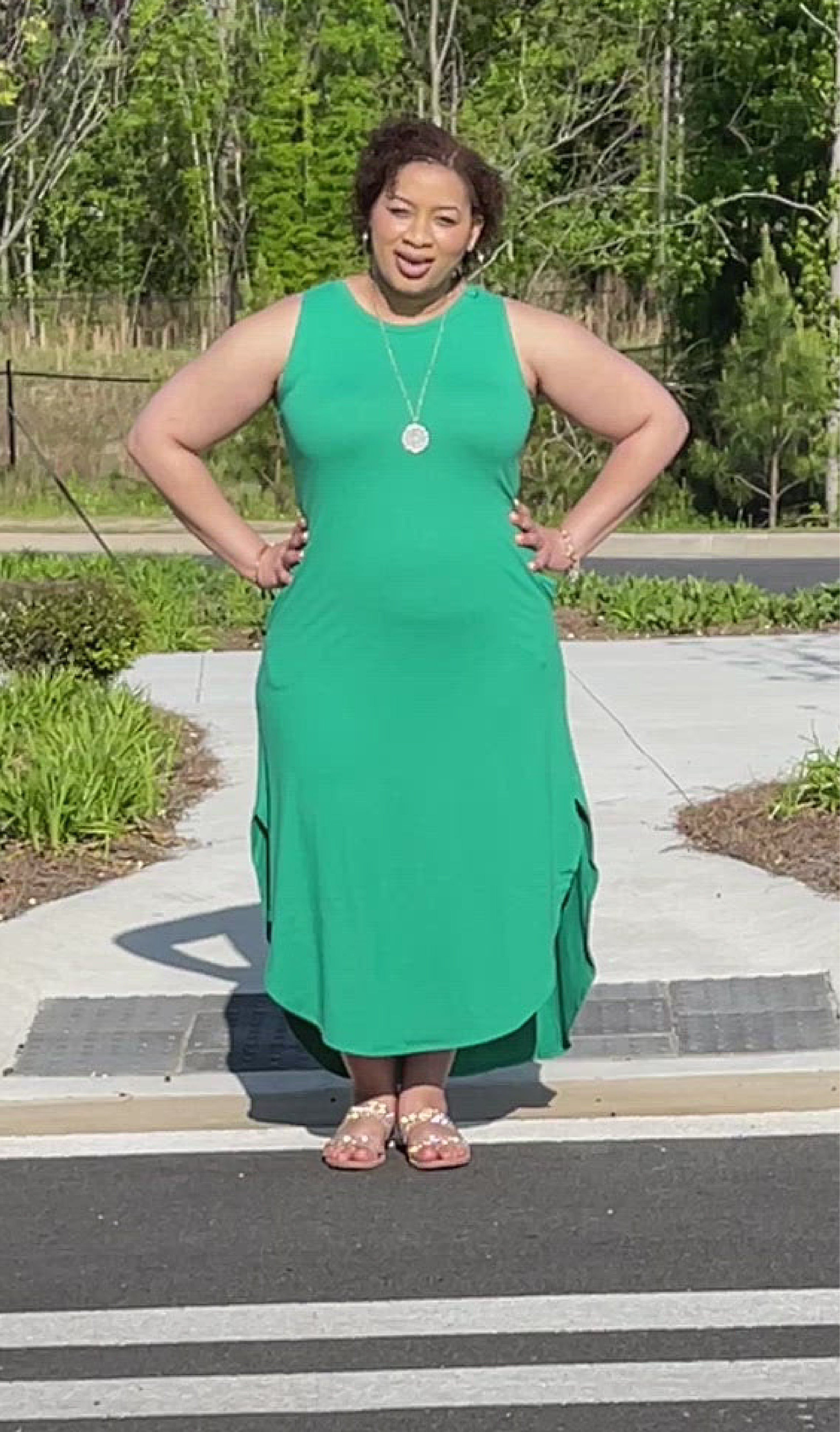 Mary Scott Side Slit Dress