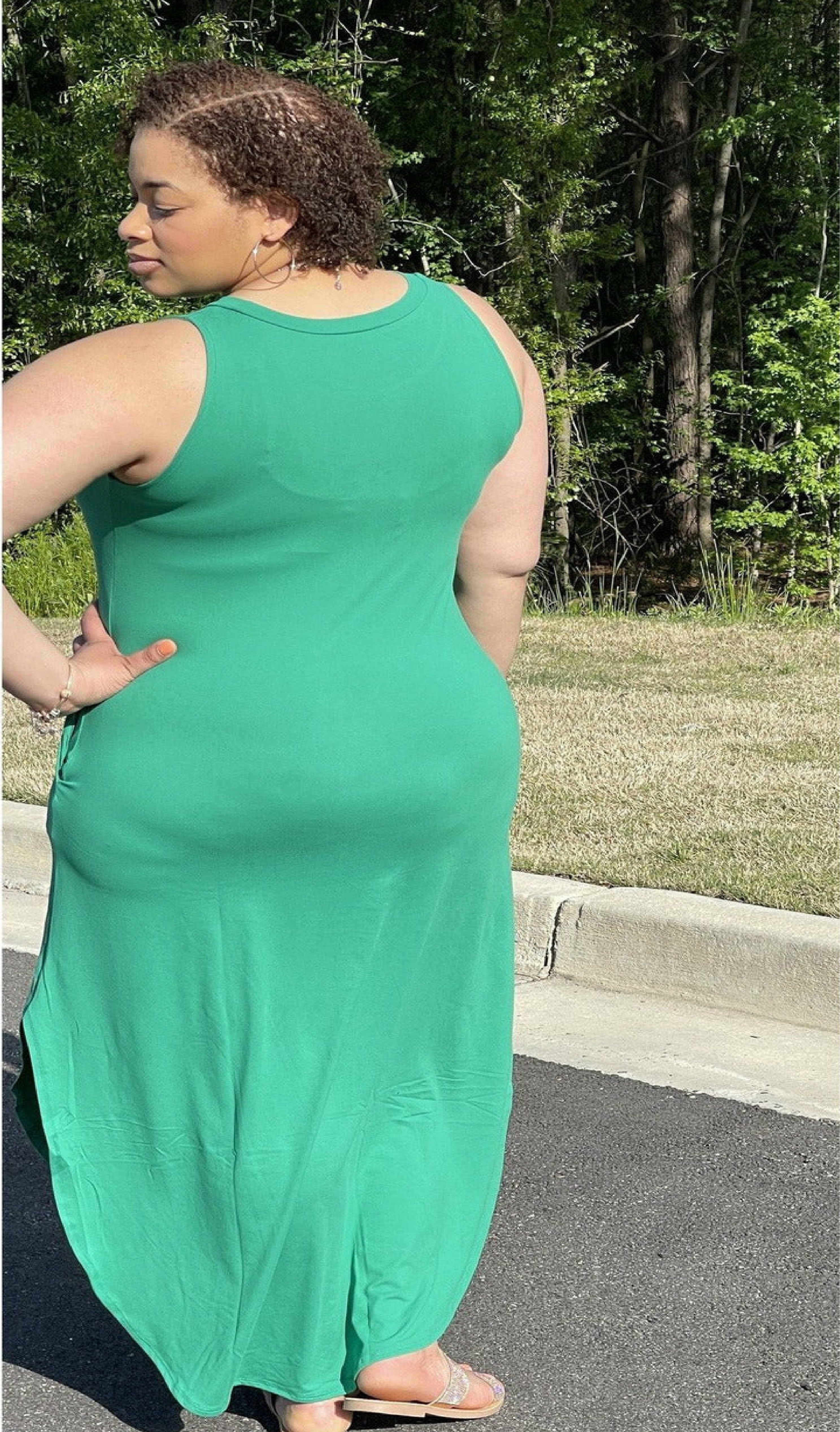 Mary Scott Side Slit Dress