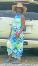 Elaine Multicolor Halter Dress