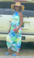 Elaine Multicolor Halter Dress