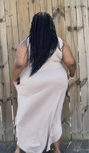 Lizzy Girl Sleeveless Side Slit Plus Size Dress