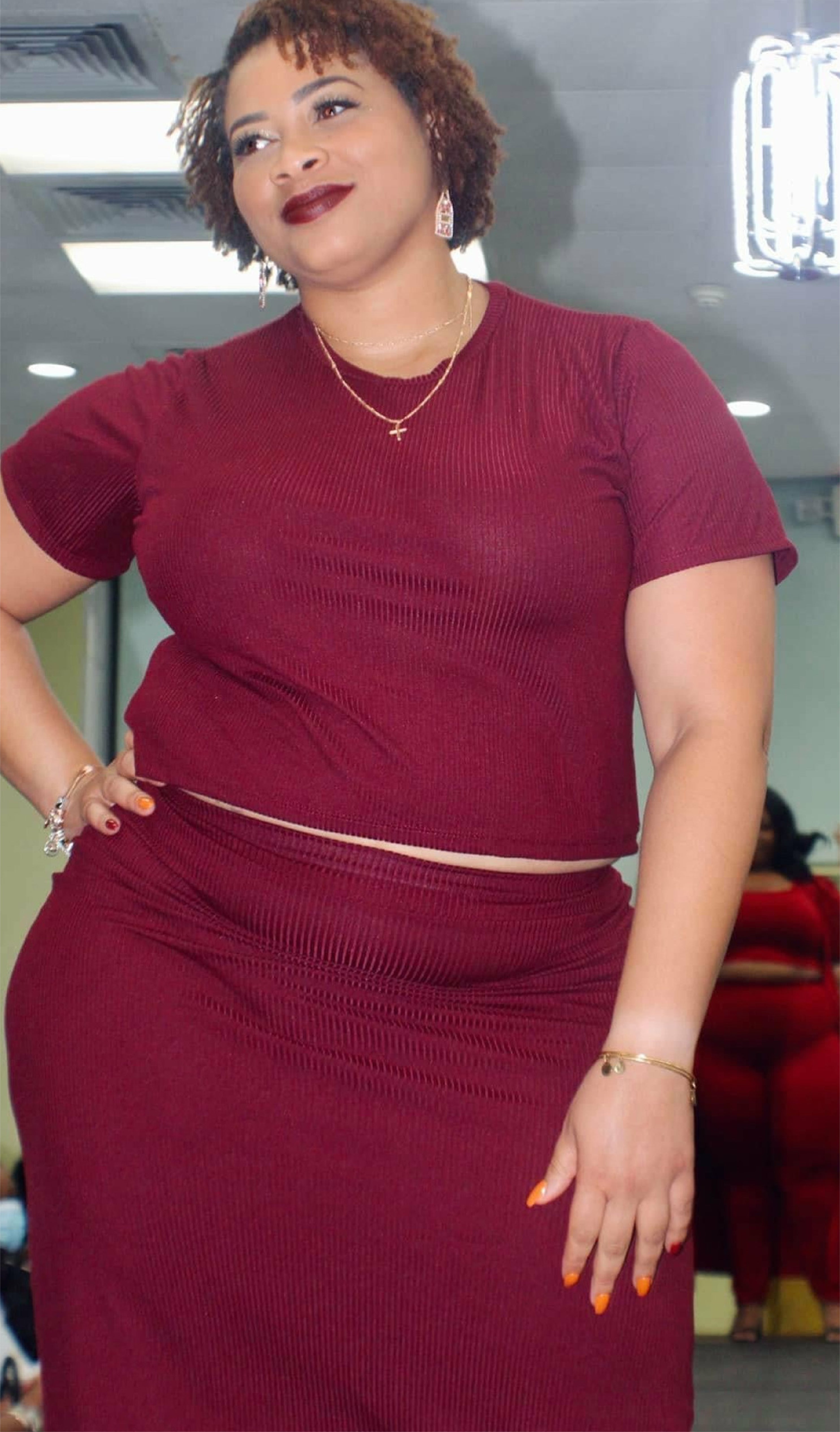 Don't Hurt 'Em Kmccall Plus Size Skirt Set