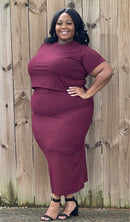 Don't Hurt 'Em Kmccall Plus Size Skirt Set