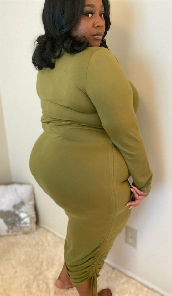 Ruched Me Up Plus Size Skirt Set