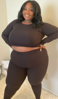 BLACK COFFEE 2pc PLUS SIZE SET