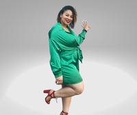 2pc Plus Size Satin Set