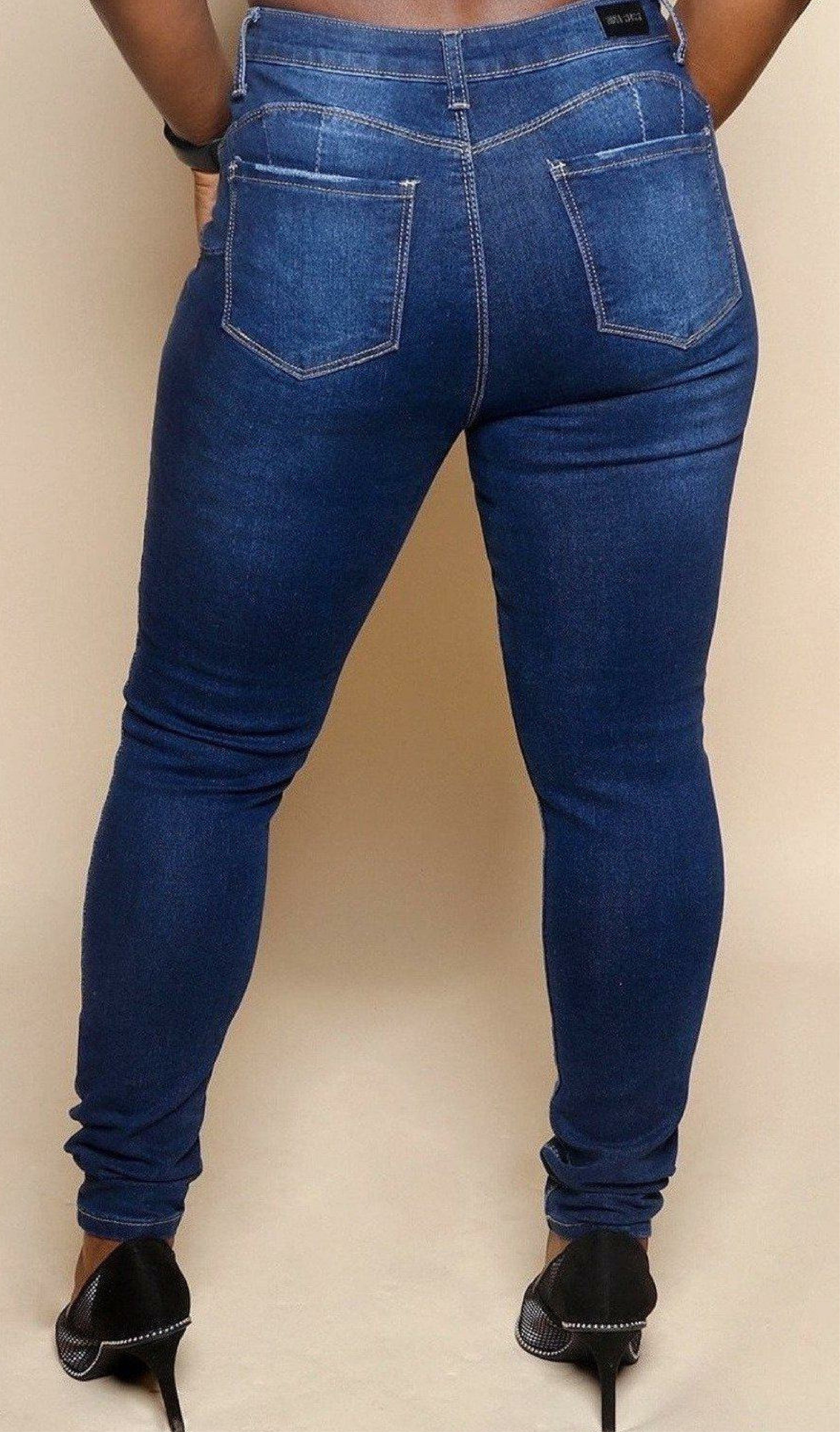 Don't be mistaken dark denim jeans