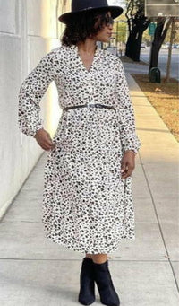 Beloved Almedia Leopard Print Dress