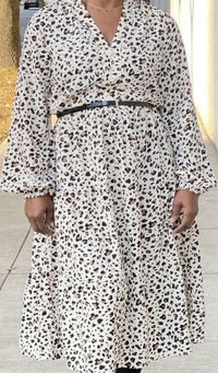 Beloved Almedia Leopard Print Dress
