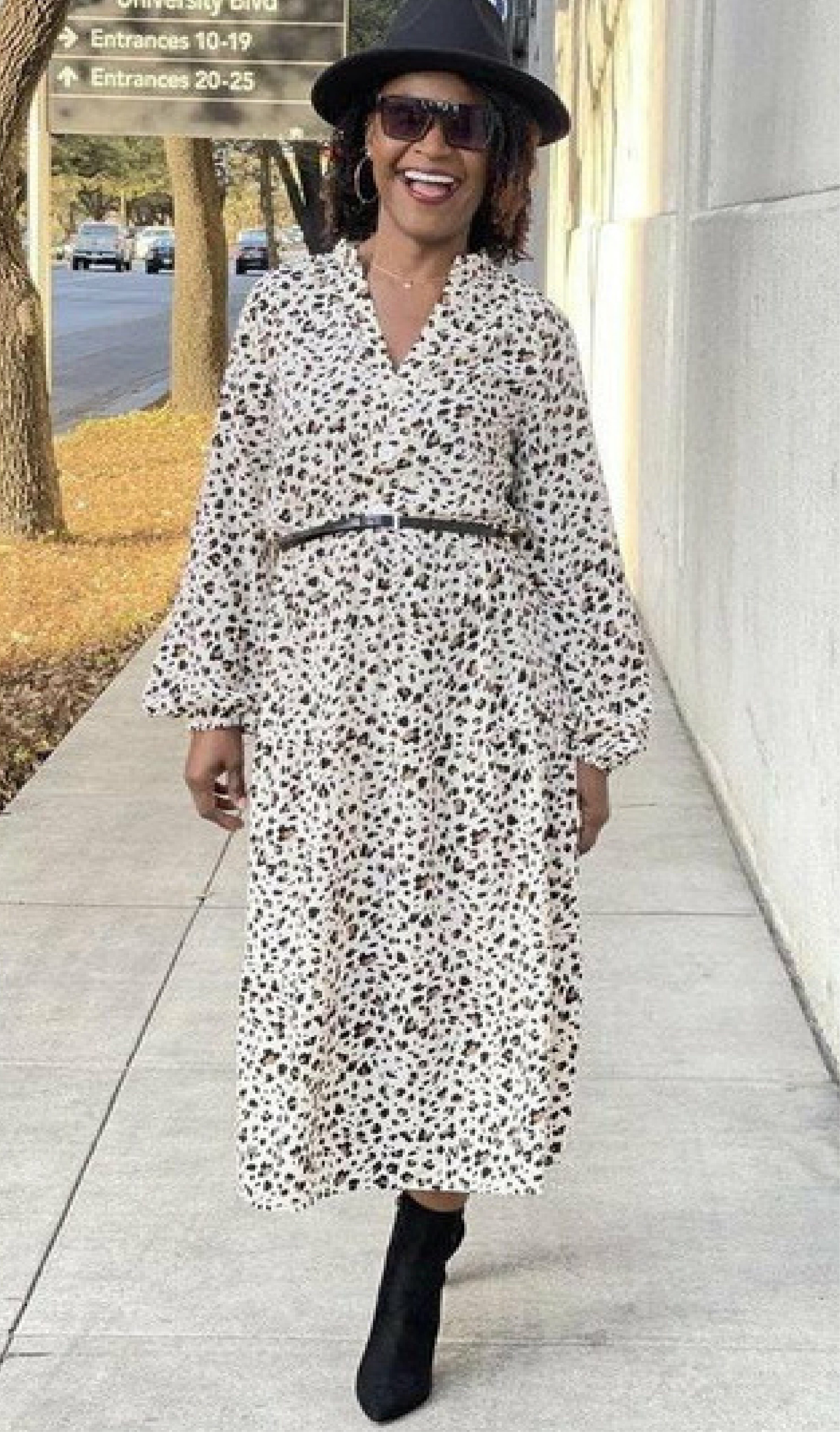 Beloved Almedia Leopard Print Dress