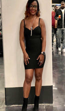 Tan's Fitted Sexy Dress