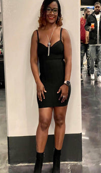 Tan's Fitted Sexy Dress