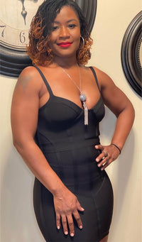 Tan's Fitted Sexy Dress