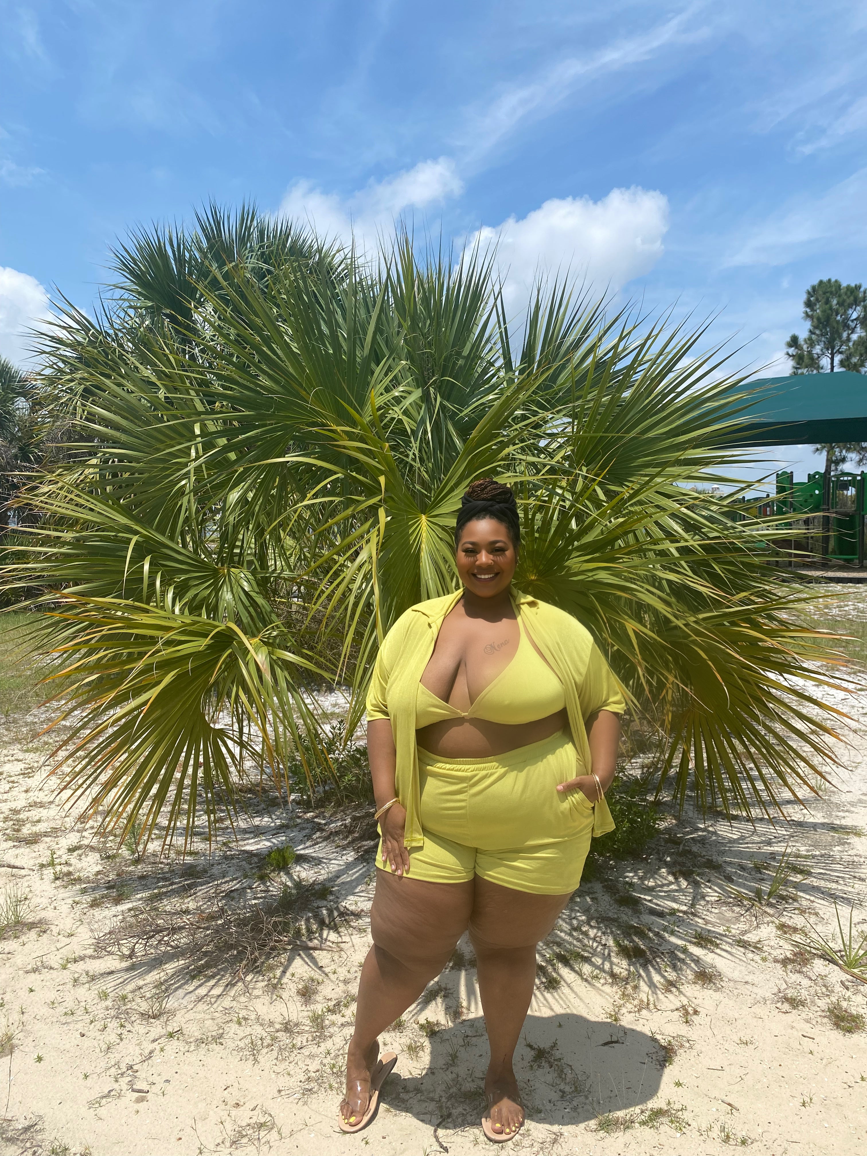 Nena 3pc Plus Size Short Set