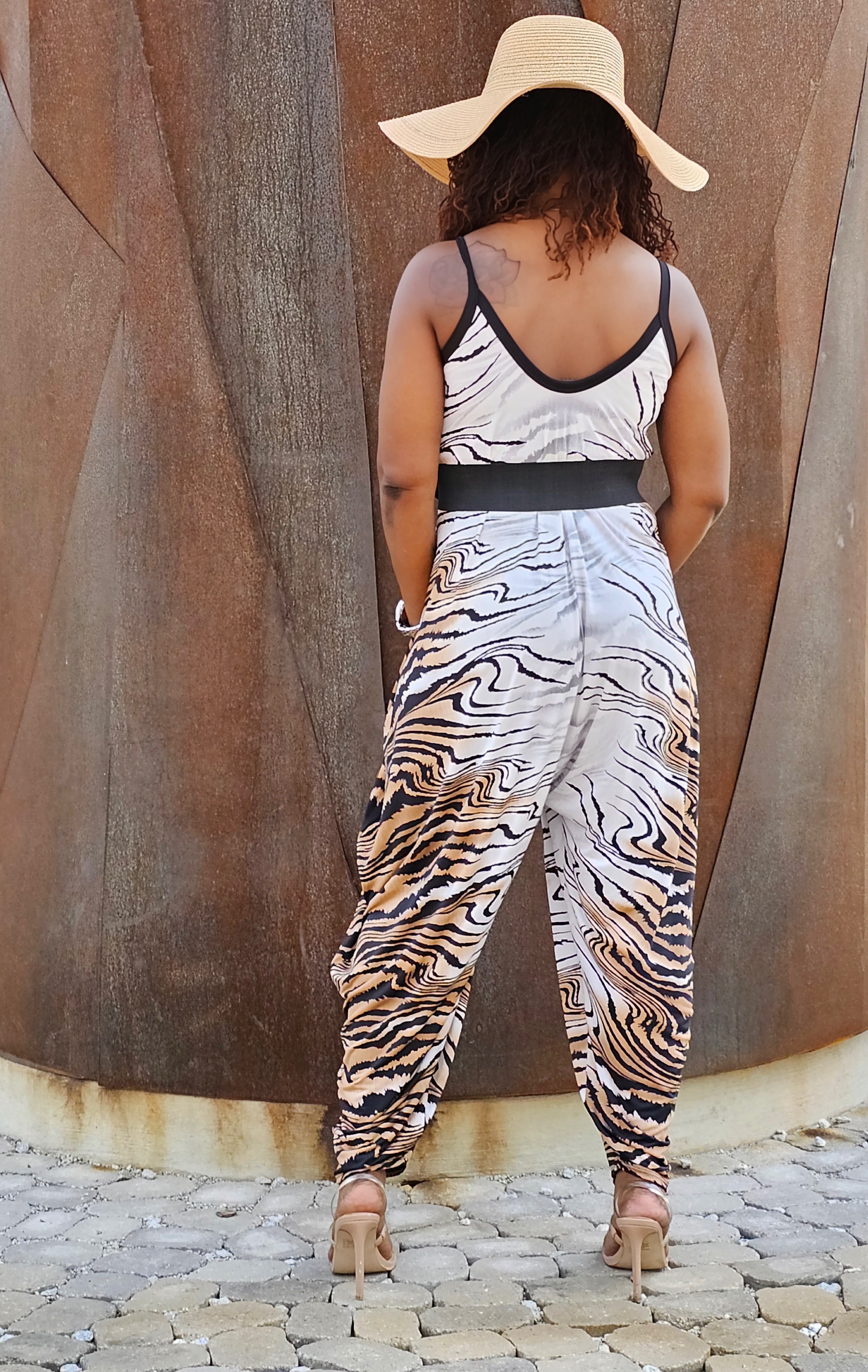 Lizzy Leopard Print Plus Size Jumpsuit