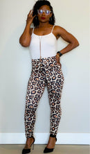 Classy Annie J 2pc Leopard Print Cardigan Set