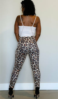 Classy Annie J 2pc Leopard Print Cardigan Set