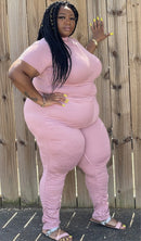 Pink Lucy 2pc Plus Size Set