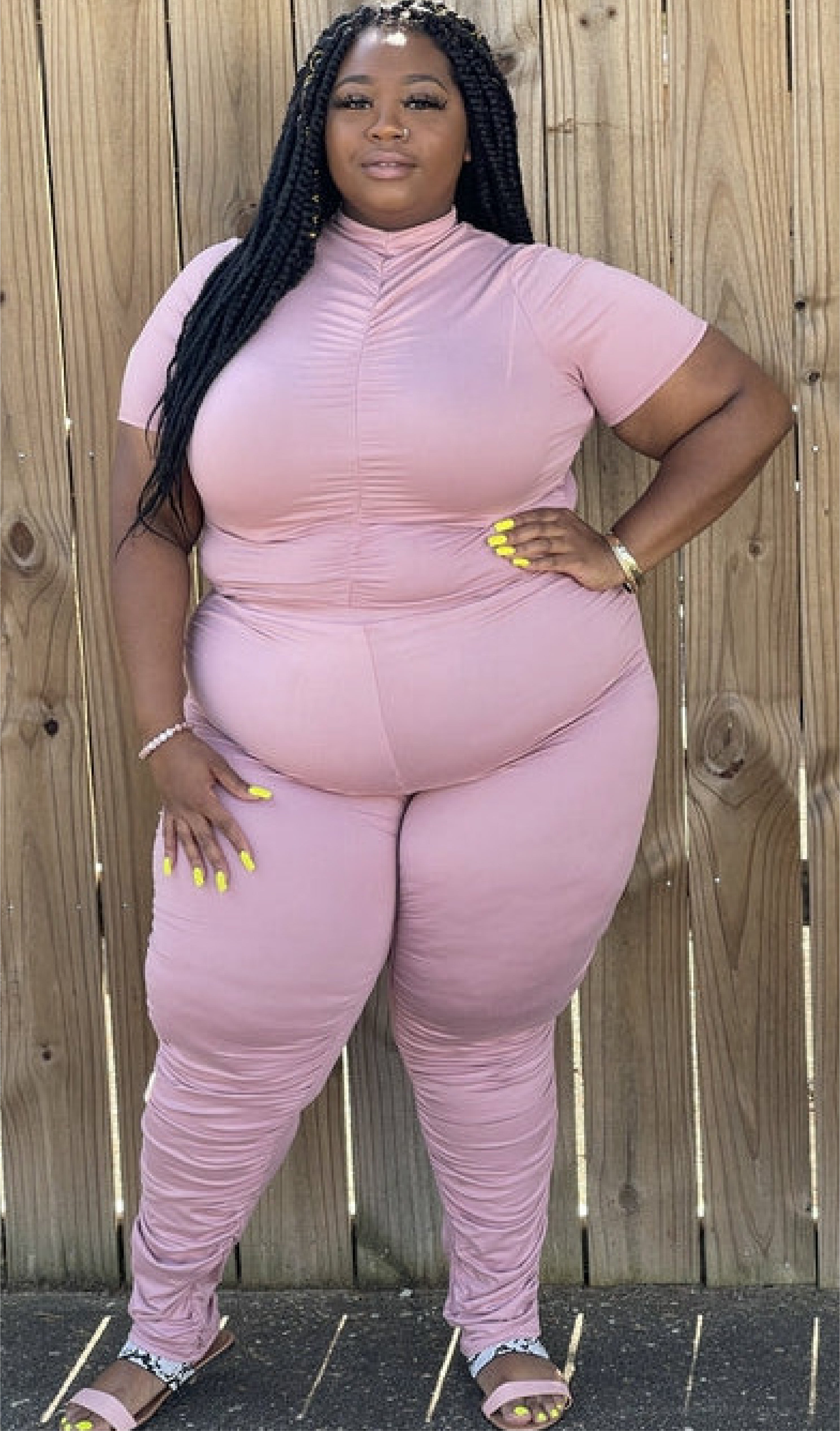 Pink Lucy 2pc Plus Size Set