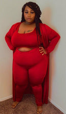 Roxanne 3 piece Cardigan Plus Size Set