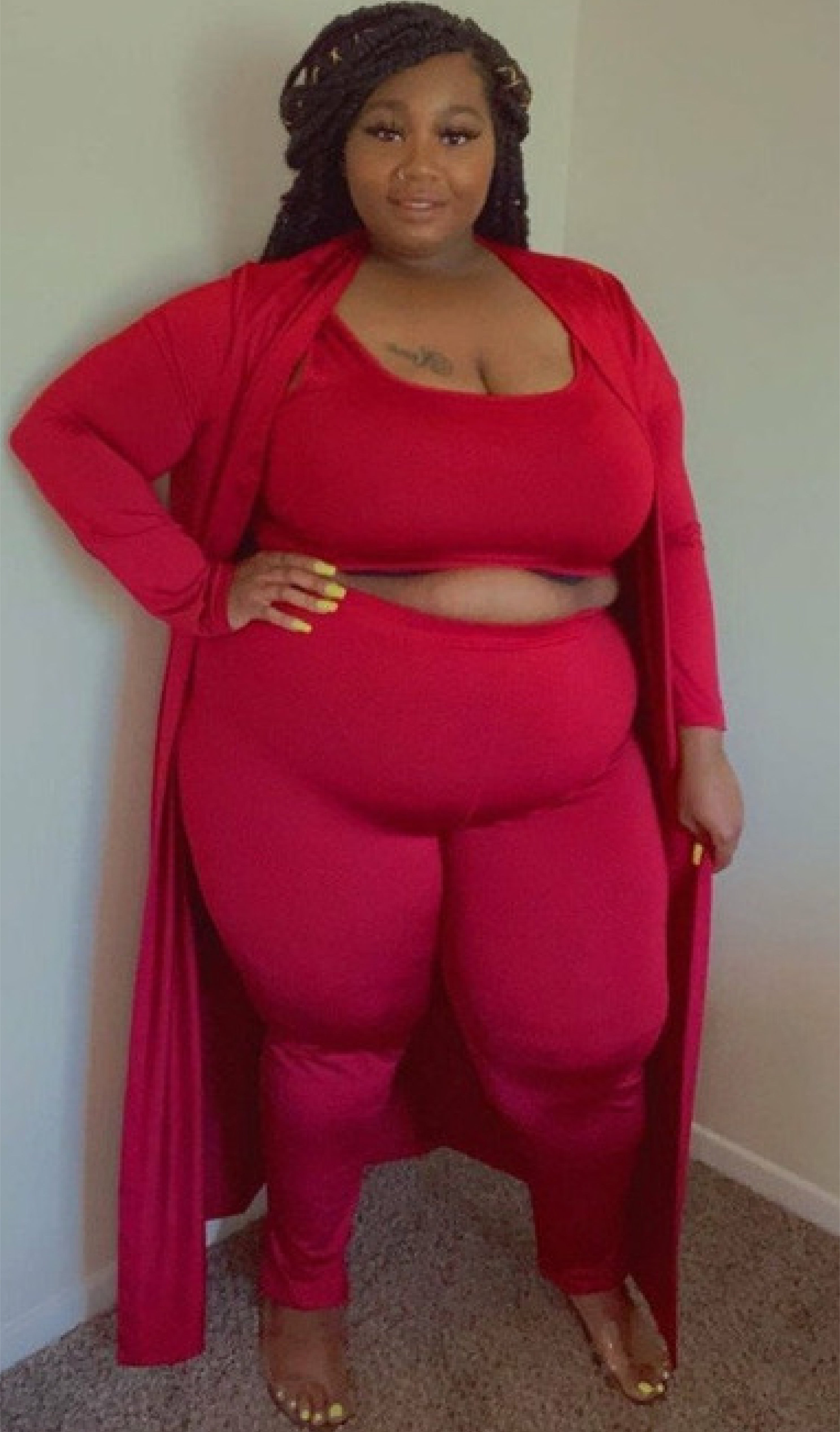 Roxanne 3 piece Cardigan Plus Size Set