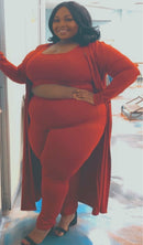 Roxanne 3 piece Cardigan Plus Size Set