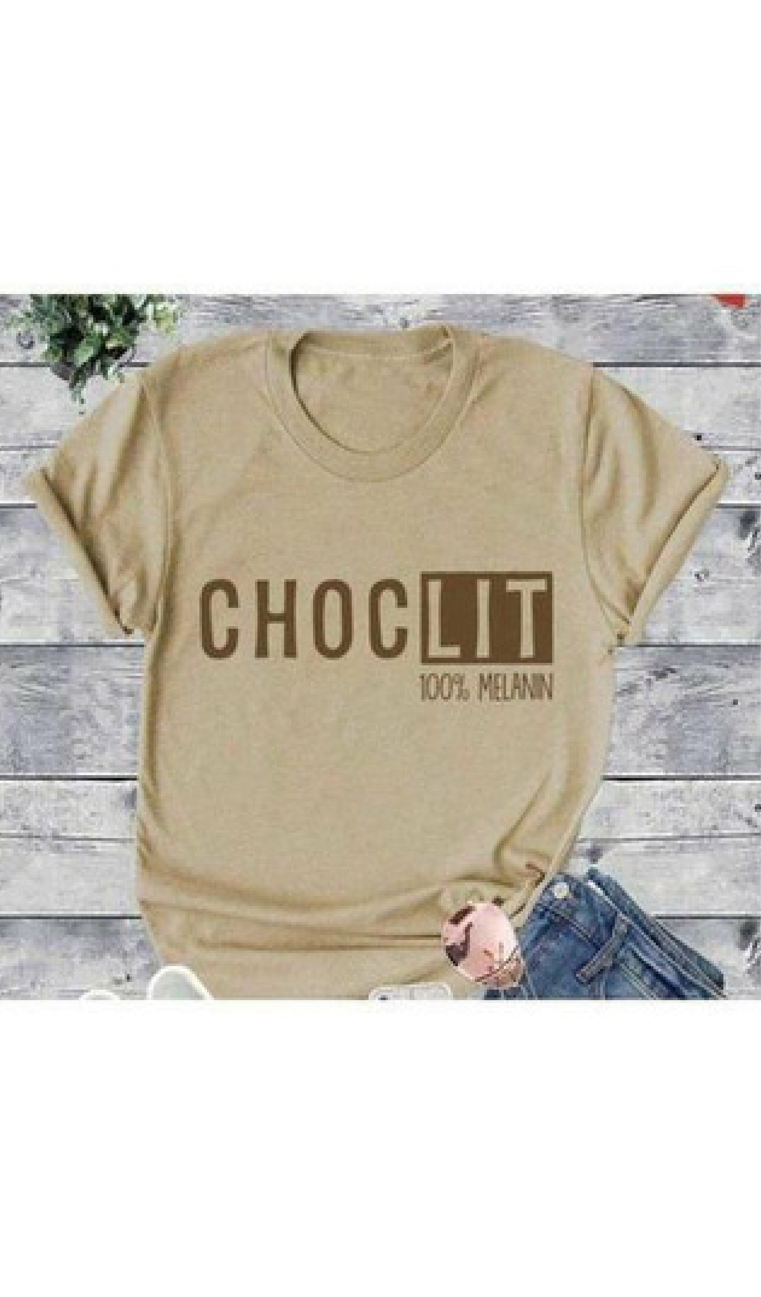 CHOCLIT 100% Plus size t-shirts