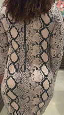 Snake Print Dress