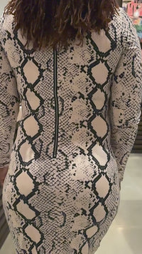 Snake Print Dress