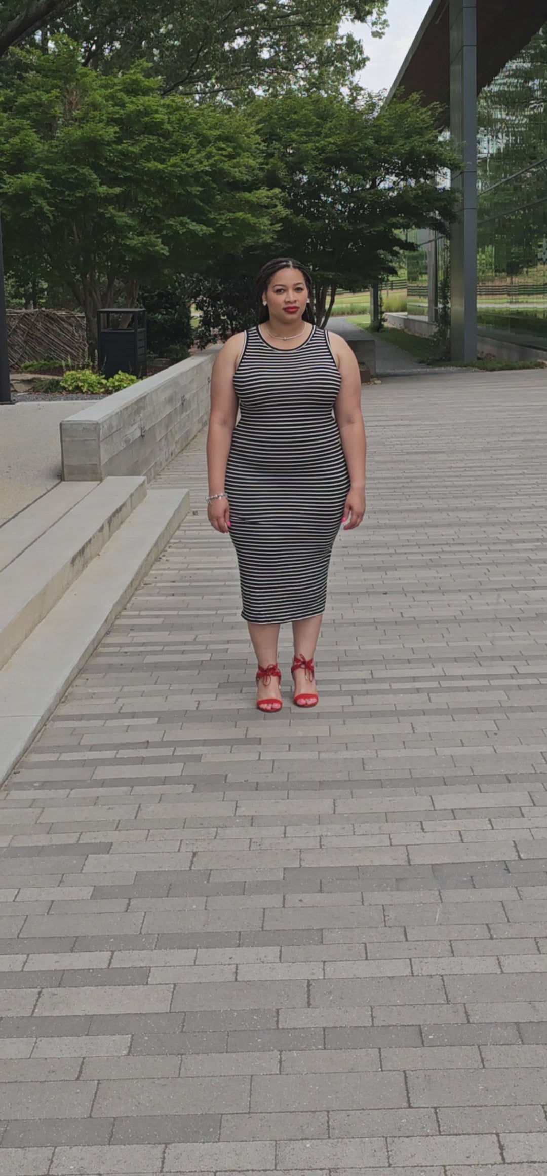 Alanna’s Plus Size Striped Dress