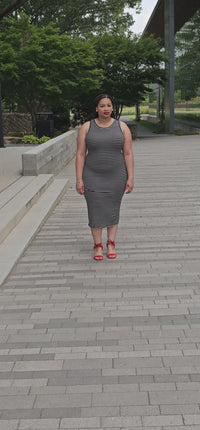 Alanna’s Plus Size Striped Dress