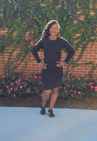 Thigh Out Zipper Dress