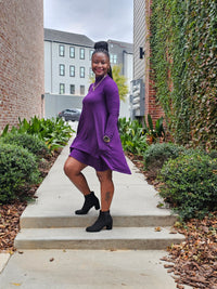 Hype Like Chearl Mock Neck Dress