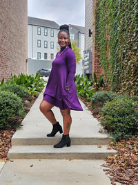 Hype Like Chearl Mock Neck Dress