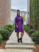 Hype Like Chearl Mock Neck Dress