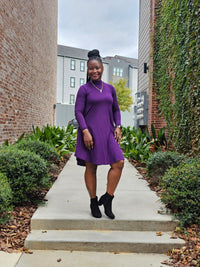 Hype Like Chearl Mock Neck Dress